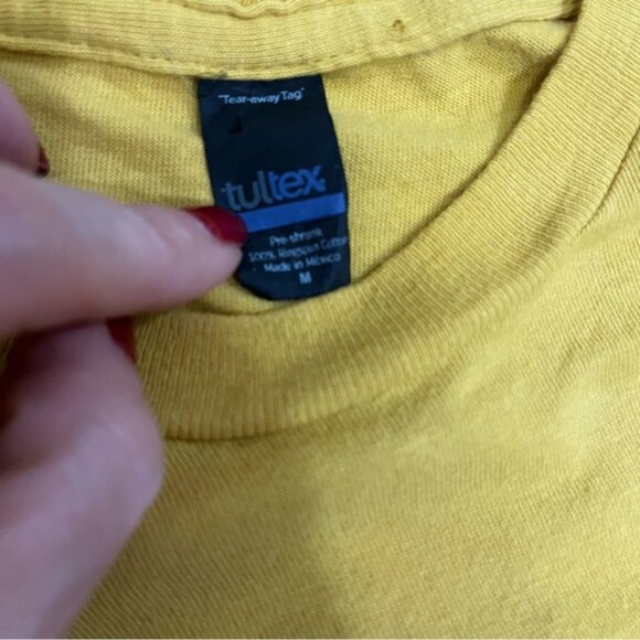 Vintage tyle raphic ellow  hirt hoenix - Picture 7 of 10